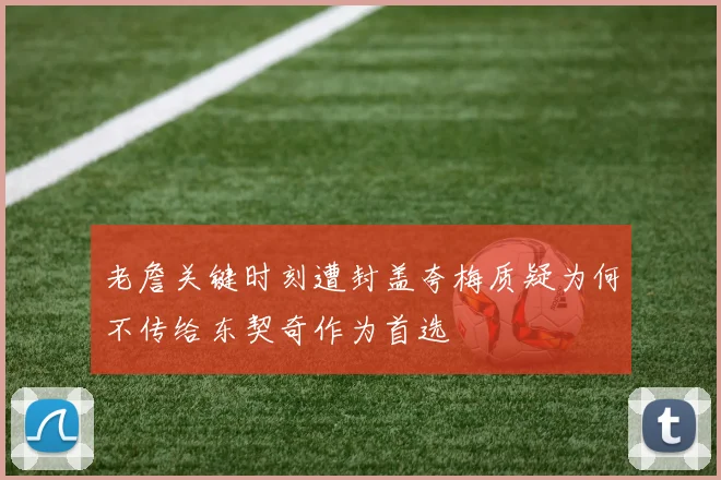 老詹关键时刻遭封盖夸梅质疑为何不传给东契奇作为首选